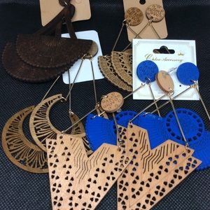 Large Wooden Earrings